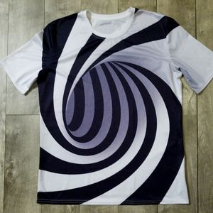 Unknown Wormhole Portal Spiral Silk Tee